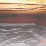 Same crawl space, after mitigation.