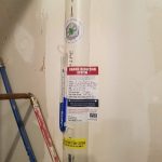 CORRECT: We installed the manometer on the vent pipe in basement that was missing.